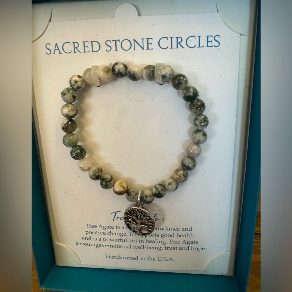 Tree agate bracelet
